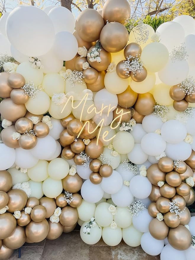 Voircoloria 105pcs Metallic Gold Balloons 12inch Party Latex Balloons for Birthday Graduation Baby Shower Wedding Anniversary New Year Party Decorations