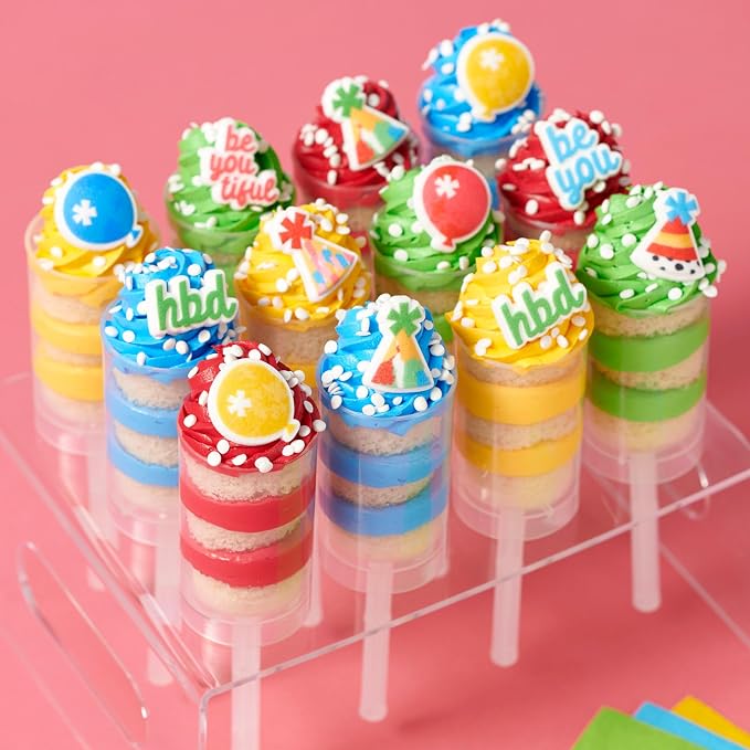 DECOPAC Quins Fancy Sprinkles, 19.5oz, Candy Sprinkles in Handheld Container, Edible Sprinkles For Celebration Cakes, Cupcakes, Cookies - Confetti White Quins