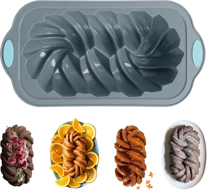 Silicone Bread Loaf Pan, Non-Stick Bread Pans for Homemade Bread, Silicone Baking Mold with Metal Reinforced Frame More Strength for Long-Lasting Performance