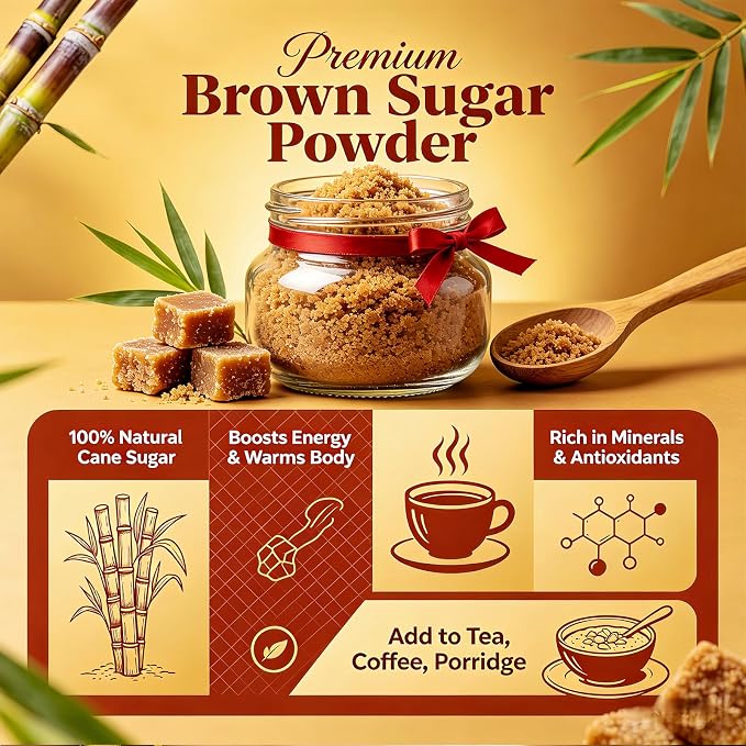 Dark Brown Sugar Granulated Brown Sugar 10oz Sealed Containers | Traditional Cane Sugar Dark Brown Sugar Great for Baking Rich Caramel Flavor Sweetener Beverages Sauces & Food Service