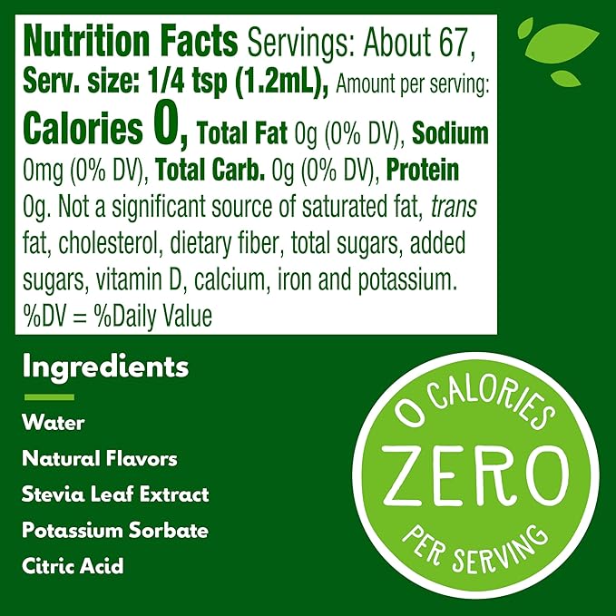Truvia Zero-Calorie Liquid Sweetener from the Stevia Leaf, 2.7 Fl Oz bottle, Caramel flavor (Pack of 1)