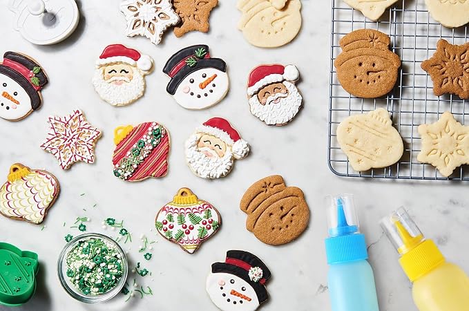 Cookie Icing Bottles, 6 Squeeze Applicator Bottles, 2 each (1, 2 and 4 ounces), Royal Icing Tools, Cake Sugar Cookie Decorating Supplies, Food Coloring, Frosting, Pancake Arts and Crafts Kit