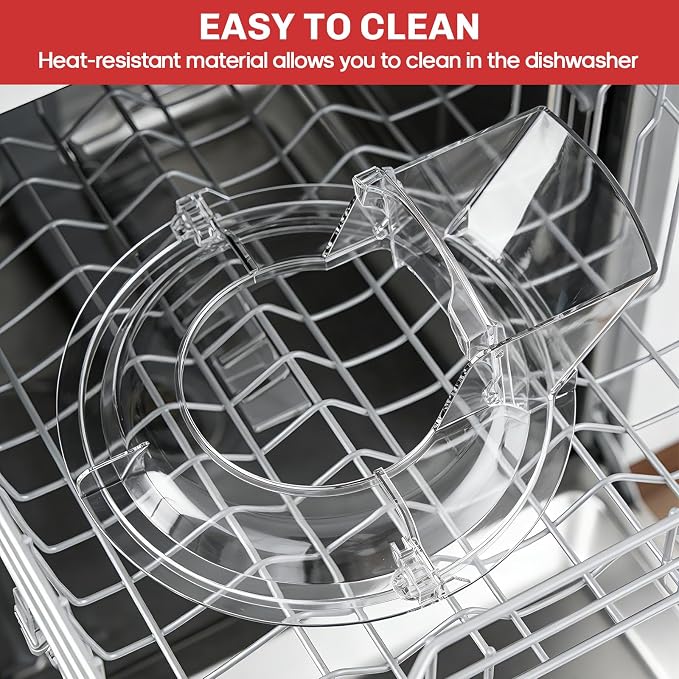 Pouring Shield for KitchenAid Mixer & Splash Guard Attachment - Fits all 5.5-8QT Bowl-Lift Stand Mixers Stainless Steel Bowls, Kitchen Aid Accessories and Attachments