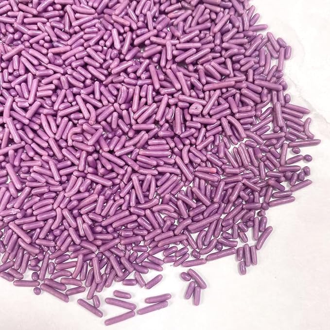 PhilaeEC Purple Jimmies Sprinkle Edible Soft Jimmies Sprinkle for Cake Decoration Cupcake Topper Cookie Baking Decorations Halloween Christmas Valentine Supplies 2.75oz/78g