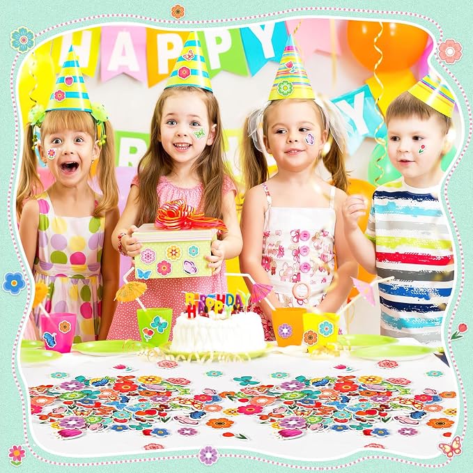 600Pcs Flower Foam Stickers Spring Butterfly Adhesive Stickers | Flower Decals for Kids, School Projects, Classroom Handmade DIY Arts Crafts, Scrapbook, Party Favors Decorations
