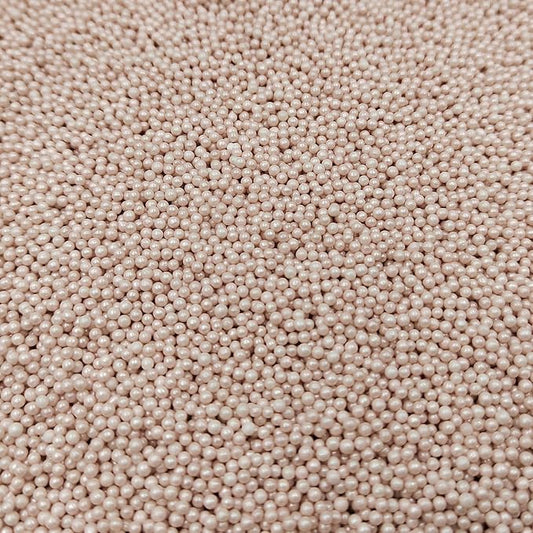 Homankit Rose Gold Nonpareils Sprinkles Edible Cookie Decorations Mini Pearls for Decorating Cake, Baking, Cupcake Toppers, Ice Cream, Donuts 3.88 Ounce