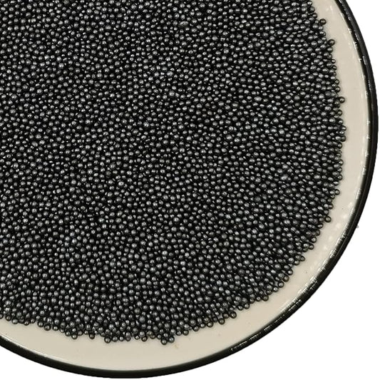 Edible Black Pearl Sugar Sprinkles 4.23 oz, 2mm Nonpareils Candy Pearls Ideal for Baking,Cake and Cupcake Toppers,Cookie Decoration,Ice Cream Topping,Wedding Shower Valentines Halloween Christmas
