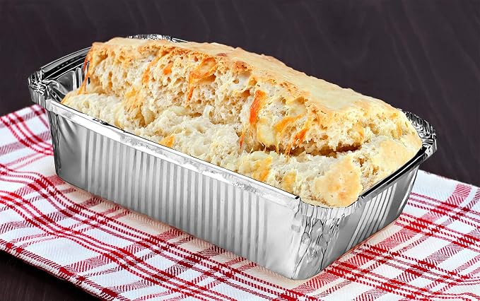 DecorRack 40 Bread Loaf Pans 8.5 x 4.5 Inch 2 Lb Aluminum Foil Pans Food Storage Container, For Cooking, Baking, Storing, Meal Prep Homemade Bread Pans (40 Pack)