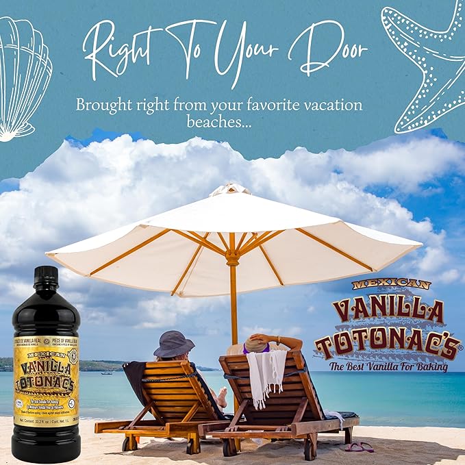 Mexican Vanilla Totonac’s Bottle - Pure Imported Vanilla Extract (Dark: 1 Liter / 33.2 Fl Oz (Pack of 1))