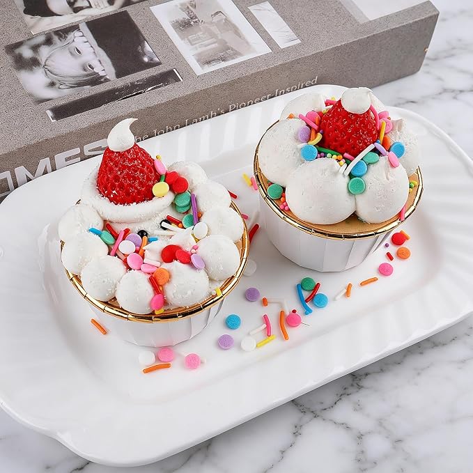 Rainbow Sprinkles Edible Dot Sprinkles, 4.6oz Ice Cream Sprinkles 3-Mix Nonpareils Confetti Jimmies for Cakes Cupcakes Ice Cream