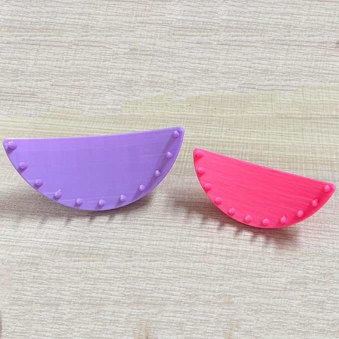 2 PCS Cake Arch Guide Tool, Cake Piping Guide Tool, Ruffle Guide Stencil, Cake Ruffle Marker for 6"-12" Cakes (One Large and One Small)