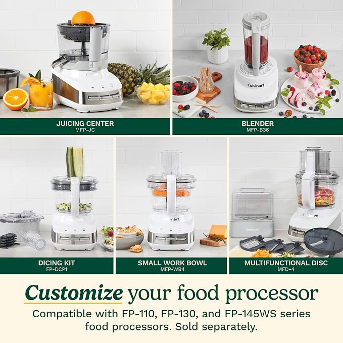 Cuisinart FP-130AG Core Custom 13-Cup Multifunctional Food Processor, Anchor Gray