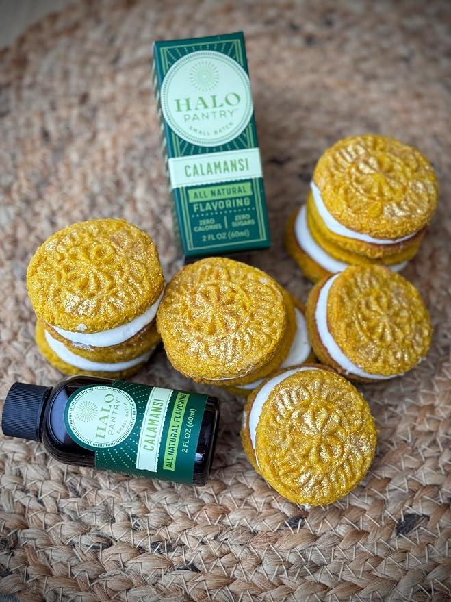 Natural CALAMANSI Flavoring Extract by HALO PANTRY (2oz bottle) | Dye-Free, Gluten-Free, Dairy-Free, Zero Sugars, NO Sweeteners, NO Calories | Perfect for customizing ANY baking, candy, dessert or drink recipes