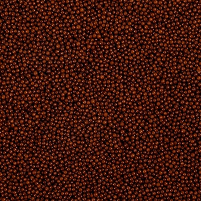 Chocolate Nonpareils Sprinkles - 2mm Edible Mini Pearl Sprinkles for Cake Decorating, Cupcake, Cookie, Baking, Donuts, Ice Cream Toppings, Wedding Party Supplies 130g/4.58oz