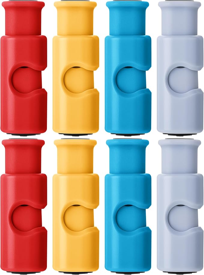 Mr. Pen- Squeeze and Lock Bread Bag Clips, 2.4 Inch, 8 Pack | Multicolor Squeeze Lock Clips, Reusable Bag Closures for Bread, Snacks, Coffee, Food Storage, Fits Thick and Thin Bags