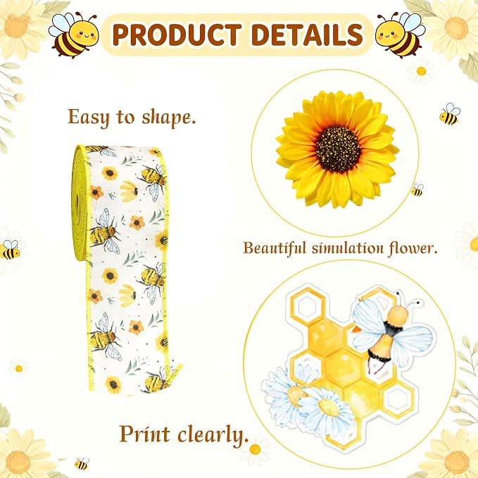 Honey Bee Baby Shower Diaper Cake Decorating Kit Party Supplies Gender Reveal Decorations Baby Shower Gifts Cake Topper Sweet As Can Bee Party