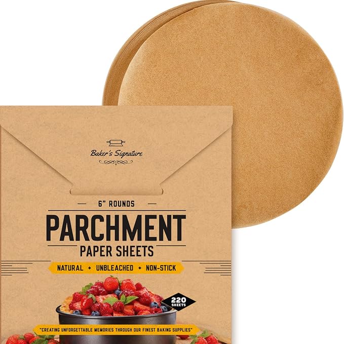 Baker's Signature Springform Pan Set of 3 (4, 7, 9 Inch) with Removable Bottom & Leakproof Design + 220 Pcs 6” & 220 Pcs 9” Parchment Paper Rounds – Nonstick Cheesecake Baking Set