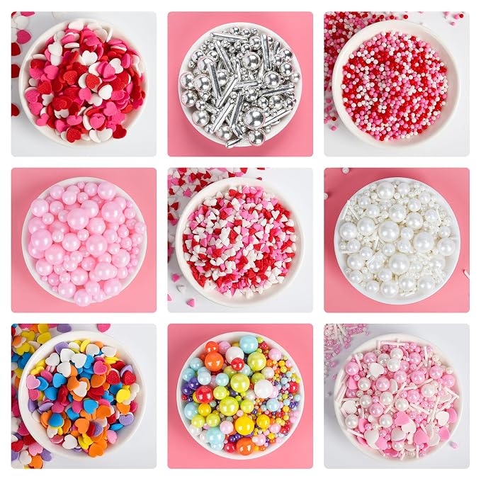 Edible Confetti Sprinkles,Colorful Round Cake Decoration for Desserts,Rainbow Circular Candy,Pastel Circle Sprinkles for Cake Baking,Perfect For Birthday Wedding Party Decorating Supplies