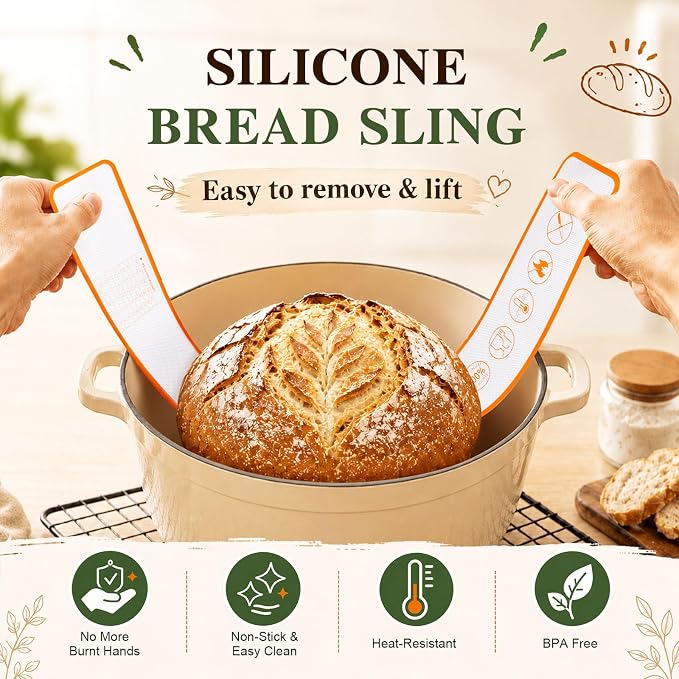 Sourdough Bread Proofing Basket Set, 47PCS Banneton Bread Proofing Set with Round & Oval Rattan Baskets, Bread Lame, Dough Scraper & Baking Tools for Beginner & Artisan Home Bakers (47)