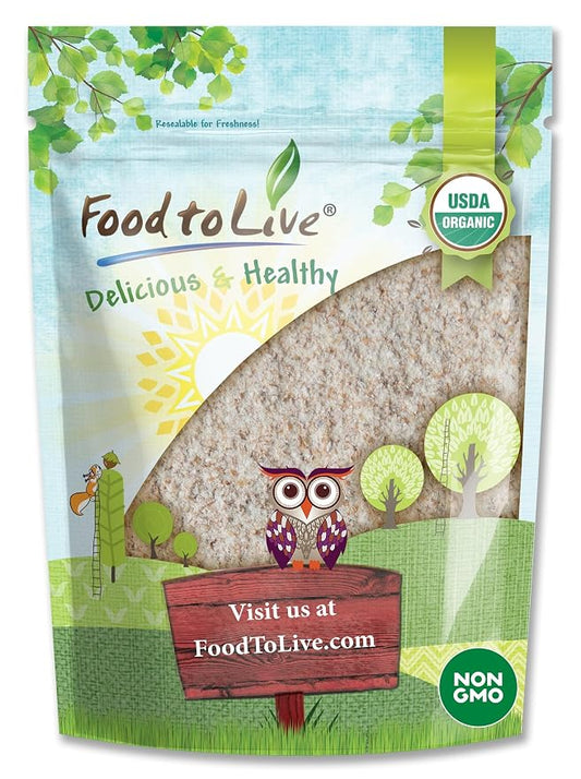 Food to Live Organic Einkorn Whole Wheat Flour, 1 Pound – Finely Milled, Rich Fiber, Great for Baking Bread, Pizza, Pancakes, Muffins, USDA Certified, Non-GMO, Raw, Vegan, Kosher, Bulk
