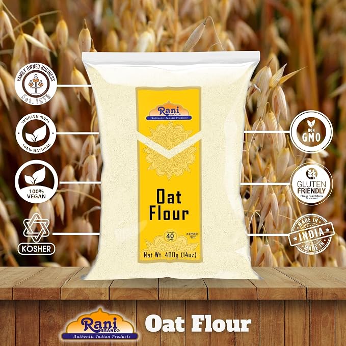 Rani Oat Flour 14oz (400g) ~ All Natural | Gluten Free | NON-GMO | Kosher | Vegan | Product of USA