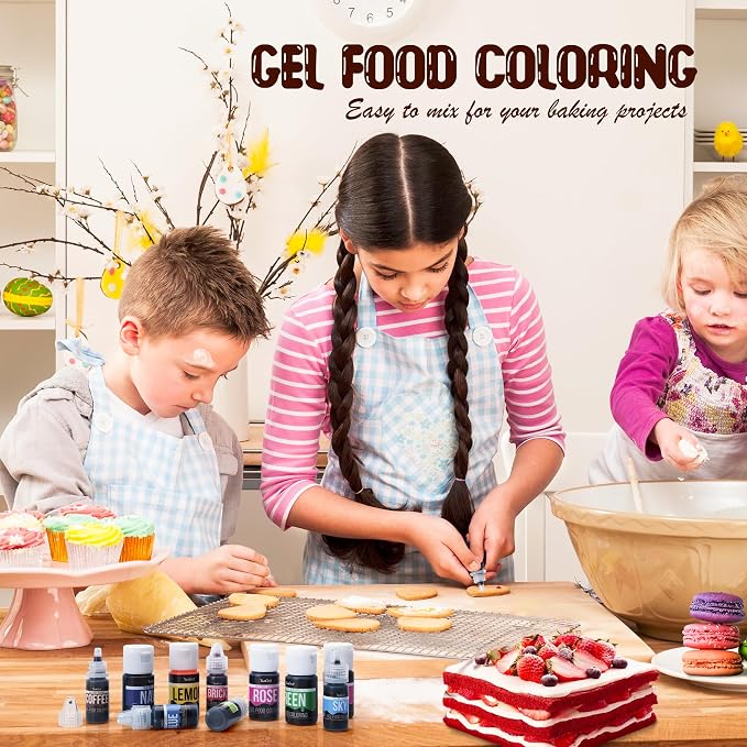 Food Coloring Gel - Vibrant Color Gel Food Coloring for Cake Decorating, Baking, Easter Egg, Icing - Tasteless Food Color Dye for Fondant, Cooking, Airbrush (Navy, 5.3oz)