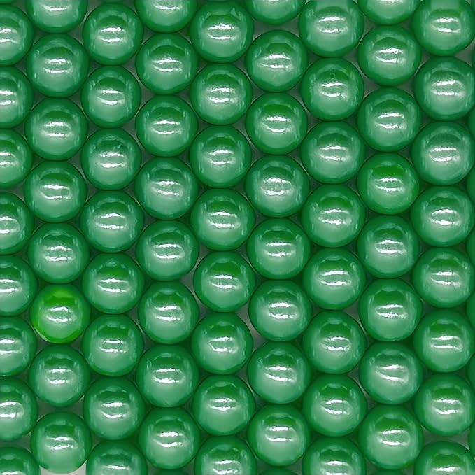 10mm Edible Dark Green Pearl Sugar Sprinkles Candy Mini Pearls Cake Decorations Cupcake Toppers Cookie Decorating Perfect for Wedding Party Valentine Halloween Christmas Supplies 3OZ