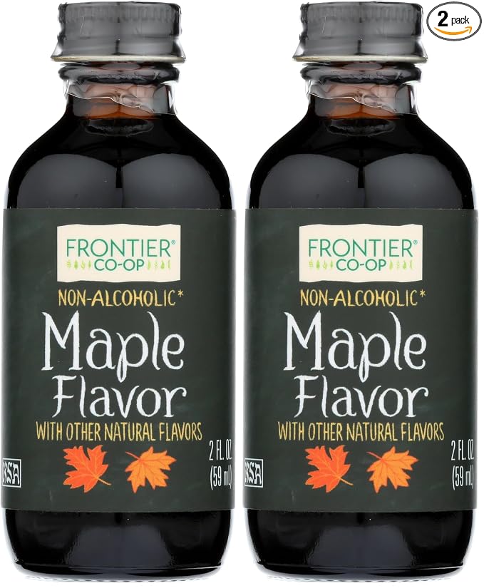 Frontier Co-op Maple Flavor, Non-Alcoholic, 2 ounce bottle (Pack of 2)