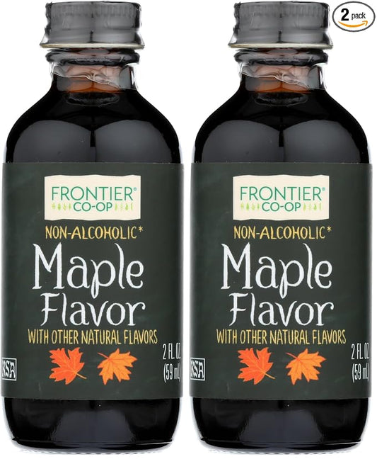 Frontier Co-op Maple Flavor, Non-Alcoholic, 2 ounce bottle (Pack of 2)