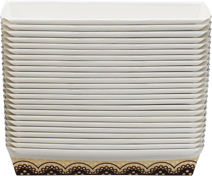 MontoPack Baking Paper Loaf Pans 11 x 3.5 x 2 Inches (Pack of 24)
