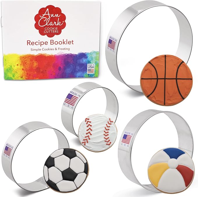 Ann Clark Circle Cookie Cutters Biscuit Cutters 4-Pc. Set Made in USA Small 2.5" Med 3" Large 3.5" Extra Large 4"
