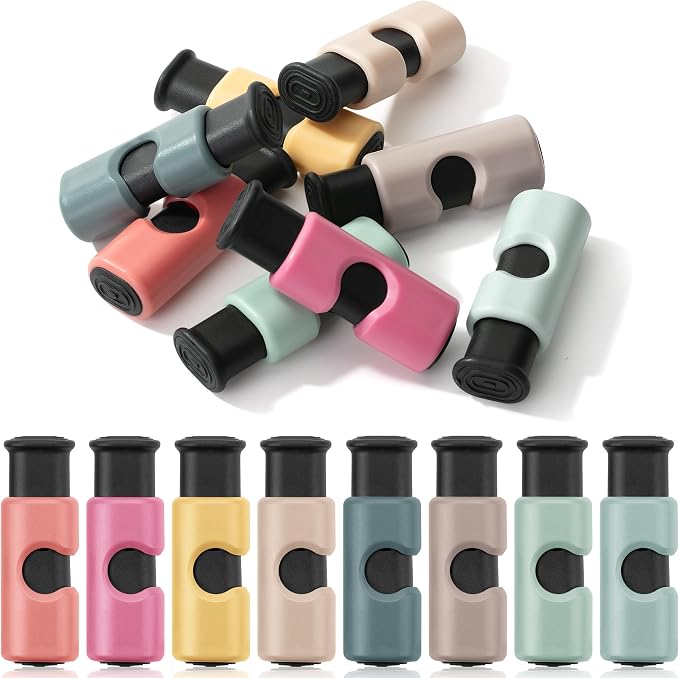 Mr. Pen- Squeeze and Lock Bread Bag Clips, 2.4 Inch, 8 Pack | Multicolor Squeeze Lock Clips, Reusable Bag Closures for Bread, Snacks, Coffee, Food Storage, Fits Thick and Thin Bags
