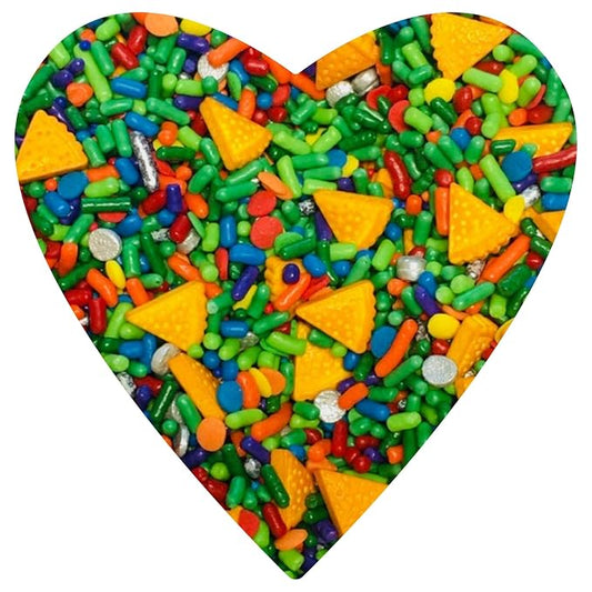 COOL MOM SPRINKLES Turtle Superhero Sprinkles (4 oz.) – Turtle Birthday Themed Sprinkles for Decorating Cakes, Cupcakes, Cookies & Desserts – Mixed in the USA/Gluten-Free