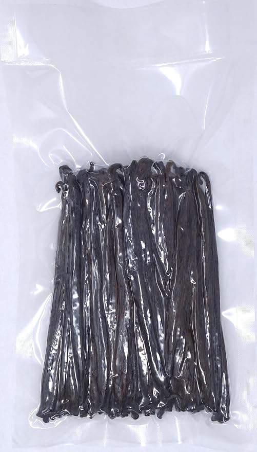 Vanilla Products USA 1/4 LB (4 ounces) Tahitian Extract Grade B Vanilla Beans 4~6"
