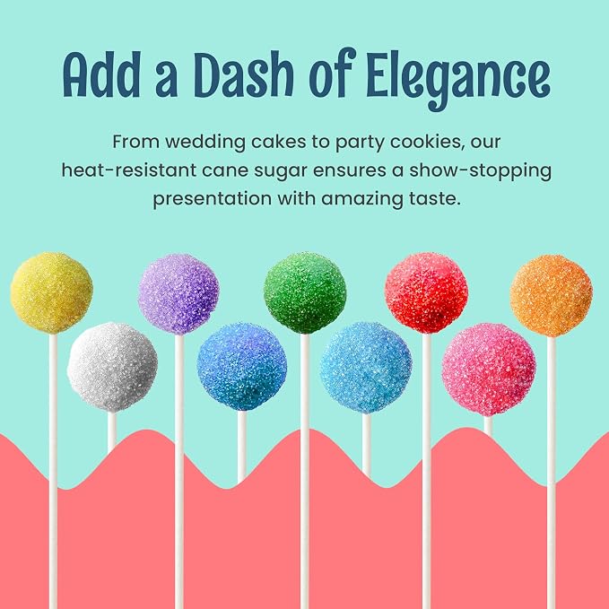O’Creme Sanding Sugar for Cookie Decorating – Eye-Catching Golden Yellow Sugar Crystals for Unique Cake Toppings – Extra Sugar for Cake Toppings, Cupcakes and Cookies – Ideal Decoration Solution - 4 Ounce, Golden Yellow