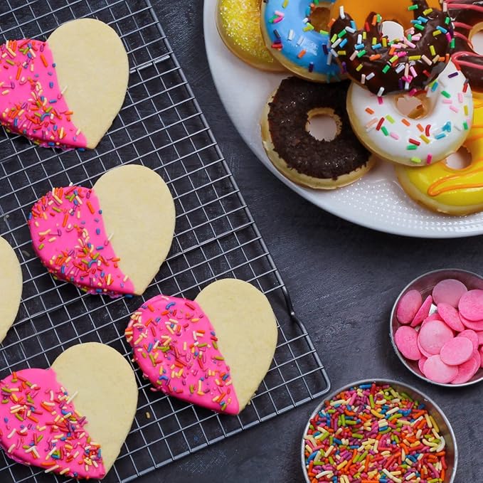 Bulk Natural Rainbow Sprinkles - 10 LB Wholesale - Kosher - Non-GMO, Dye-Free Jimmies - Bakery-Grade Sprinkles for Cakes, Ice Cream, Cookies, Catering & Large Events