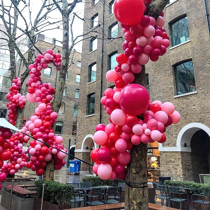 PartyWoo Hot Pink Balloons 100pcs 5 Inch Magenta Fuchsia Balloons for Baby Shower Gender Reveal Engagement Bachelorette Wedding Bridal Shower Anniversary Birthday Party Decorations Pink-Y12
