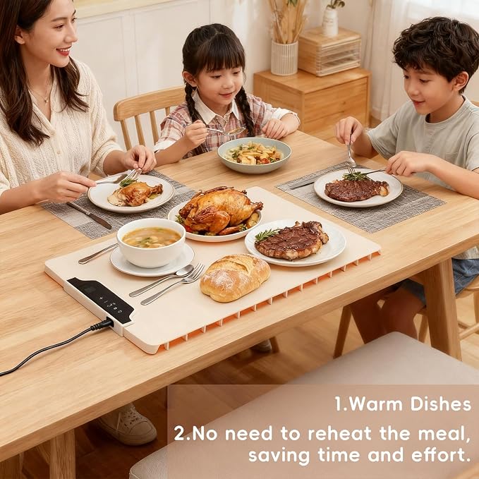 Bread Proofing Box with Precise 85-200°F Control & 12H Timer for Rapid, Even Heat. Flexible Silicone Sourdough Warming Mat for Sourdough, Baking, Yogurt& Home Use (Medium)