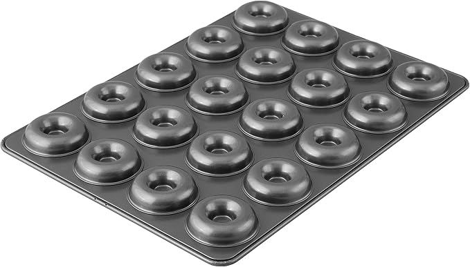 Wilton Perfect Results Non-Stick Donut Pan, 20-Cavity Donut Baking Pan, Steel