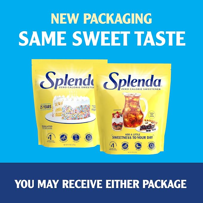 SPLENDA Zero Calorie Sweetener, Granulated Sugar Substitute, 9.7 Oz