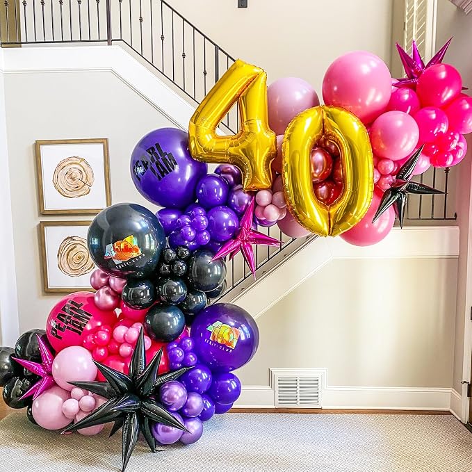 Voircoloria Dark Purple Balloons, 66pack 12inch Deep Purple Latex Party Balloons for Halloween, Graduation, Wedding, Birthday, Baby Shower, Anniversary, Valentine's Day Party Decorations