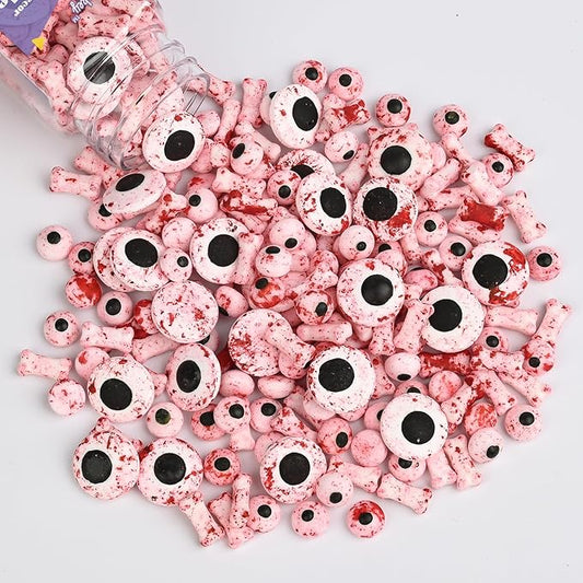 Halloween Sprinkles for Cake Decorating, Blood Eyeball & Bone Sprinkles Perfect for Halloween Dessert Party 3.52 Ounce