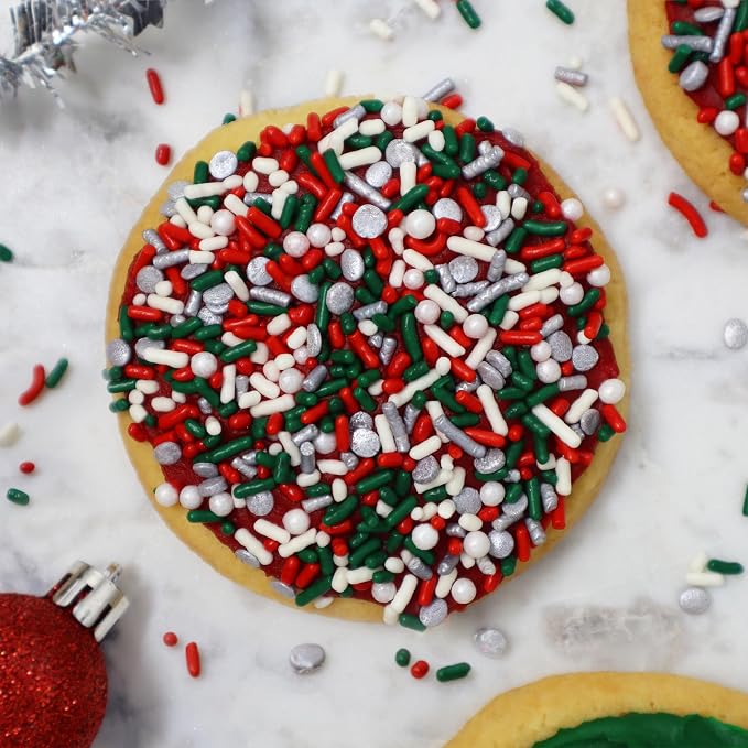 Mystic Sprinkles 4 Cell Sprinkle Assortments (A Classic Christmas in Silver, Petite)