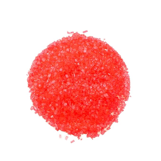 Bakerpan Hot Pink Sugar Sprinkles for Baking - 7 oz Coarse Sparkling Decorating Sugar Crystals for Baking Topping, Cookies & Cupcakes | Kosher, Gluten-Free, Made in USA