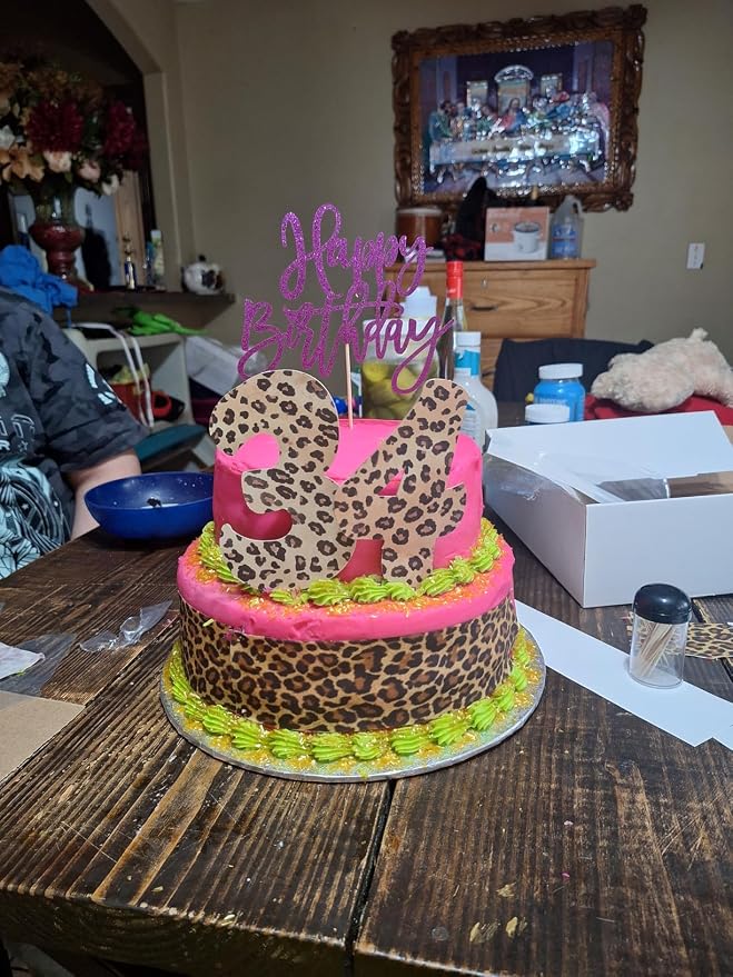 Dark Leopard Edible Icing Image Cake Border Strips Decoration Frosting Sheet Strips 3 Strips 2.5x10.5 Inchs per sheet