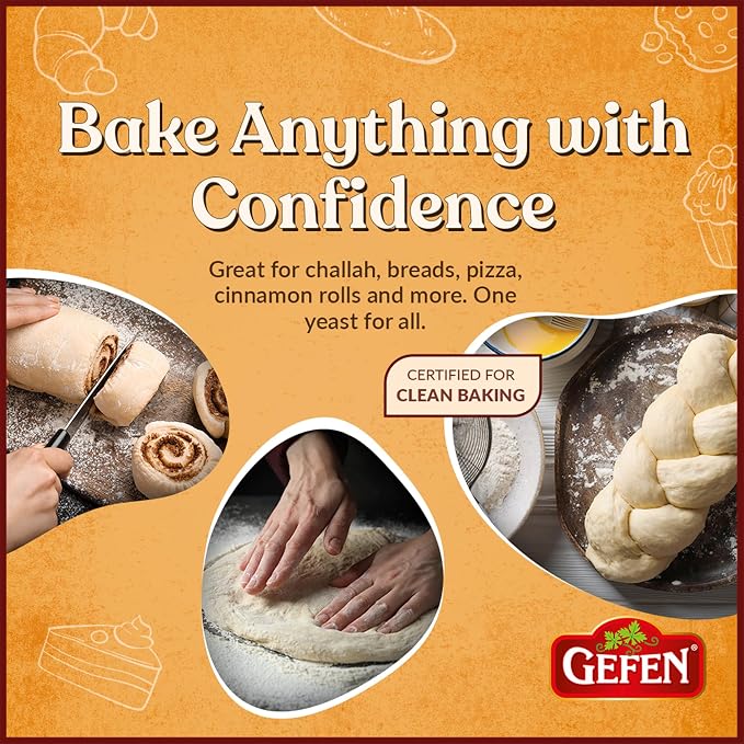 Gefen Instant Dry Yeast, 1 pound (2 Pack)