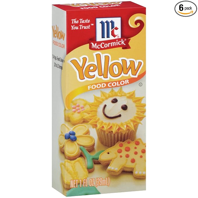 McCormick Yellow Food Color, 1 fl oz (Pack of 6)