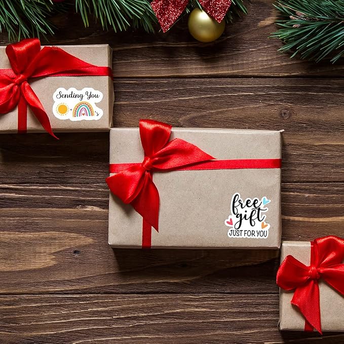 Littlefa Cute Just for You Stickers, Free Stuff Stickers for Small Business Handmade, Freebies Sticker for Gift Bags Packaging Boutique Stuff 500 PCS