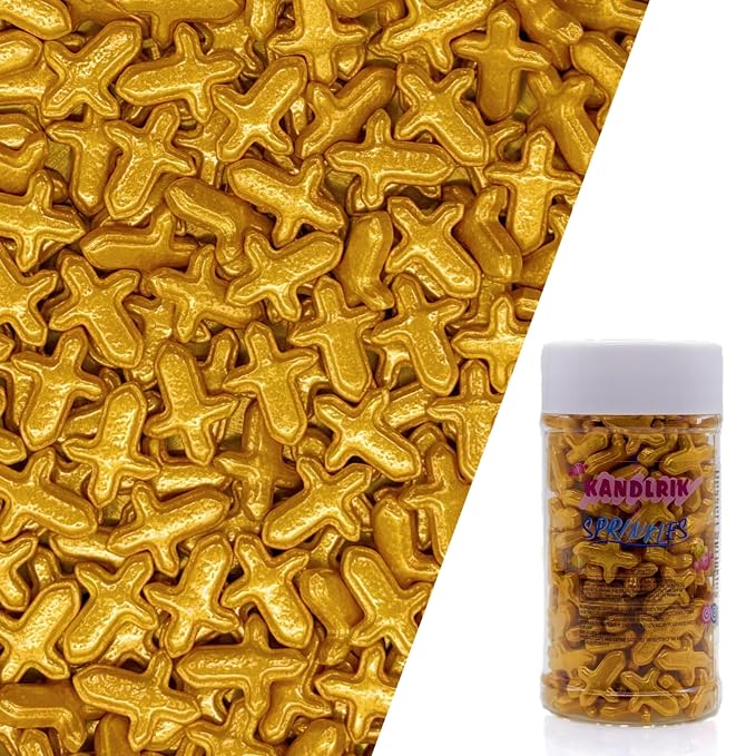Gold Cross Sprinkles Edible Toppers Cake Decorating Mixed Size Cake Decorations Cupcake Toppers Cookie Decorating Perfect for Cakes,Cupcakes,Desserts Toppings 3OZ