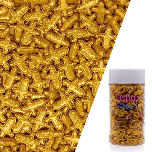 Gold Cross Sprinkles Edible Toppers Cake Decorating Mixed Size Cake Decorations Cupcake Toppers Cookie Decorating Perfect for Cakes,Cupcakes,Desserts Toppings 3OZ